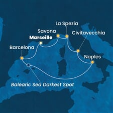 Costa Toscana - Francie, Španělsko, Itálie (z Marseille)