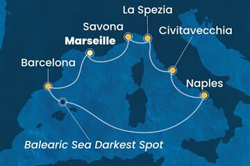Costa Toscana - Francie, Španělsko, Itálie (z Marseille)