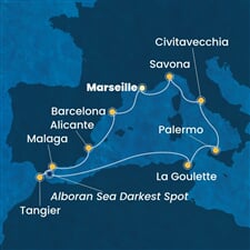 Costa Toscana - Francie, Španělsko, Maroko, Tunisko, Itálie (z Marseille)