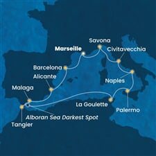 Costa Toscana - Francie, Španělsko, Maroko, Tunisko, Itálie (z Marseille)
