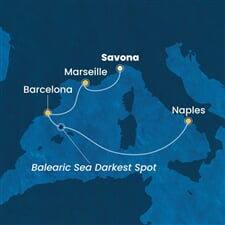 Costa Toscana - Itálie, Francie, Španělsko (ze Savony)