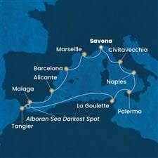Costa Toscana - Itálie, Francie, Španělsko, Maroko, Tunisko (ze Savony)