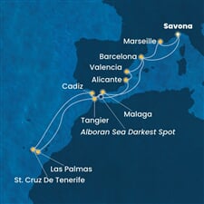 Costa Toscana - Itálie, Francie, Španělsko, Maroko (ze Savony)