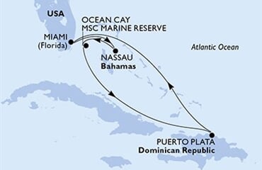 MSC Meraviglia - USA, Bahamy, Dominikán.rep. (z Miami)