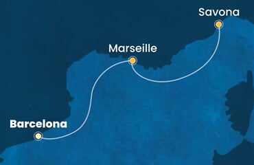 Costa Fortuna - Španělsko, Francie, Itálie (z Barcelony)