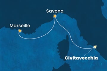 Costa Toscana - Itálie, Francie (z Civitavecchie)