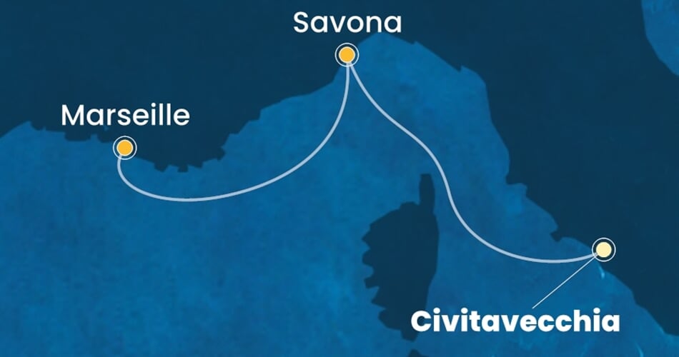 Trasa plavby CTO-CIV02A19