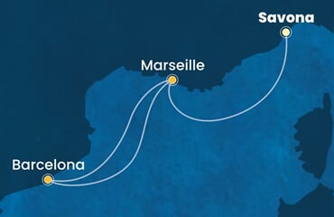 Costa Toscana - Itálie, Francie, Španělsko (ze Savony)