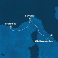 Costa Toscana - Itálie, Francie (z Civitavecchie)