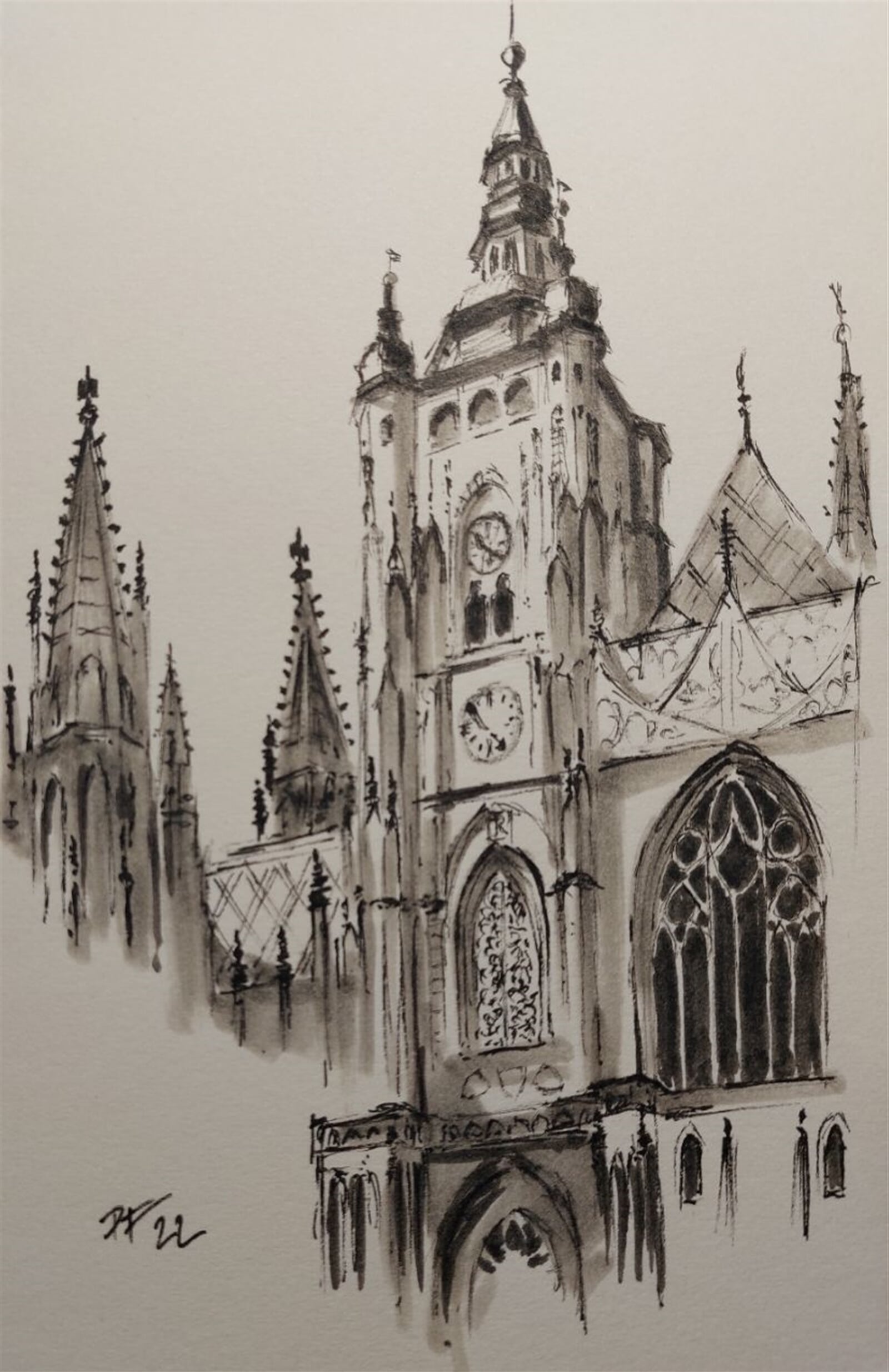 Pavel Flaška: Chrám svatého Víta, Praha, 21 × 14 cm