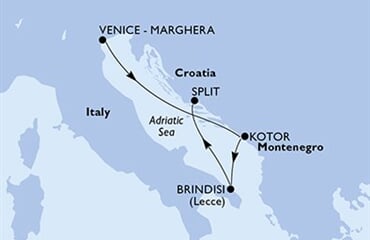 MSC Armonia - Itálie, Černá Hora, Chorvatsko (z Benátek)