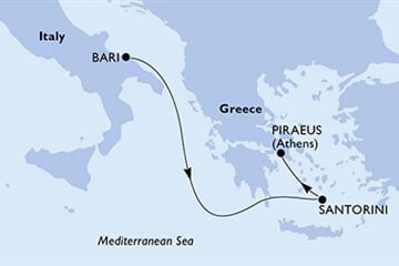 MSC SINFONIA - Itálie, Řecko (Bari)