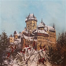 Zimní Karlštejn se šípky