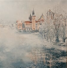 Praha zamlžená
