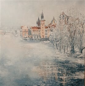 Praha zamlžená
