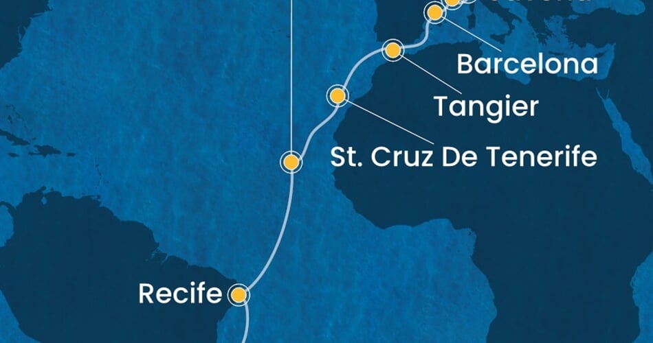 Trasa plavby CFA-RIO17A0H