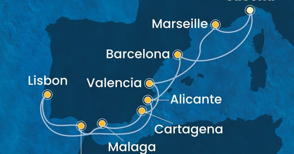Trasa plavby CFA-SVN11A0Q