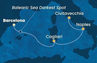 Costa Smeralda - Španělsko, Itálie (z Barcelony)