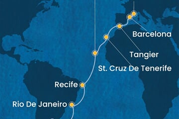 Costa Favolosa - Argentina, Brazílie, Kapverdy, Španělsko, Maroko, ... (Buenos Aires)