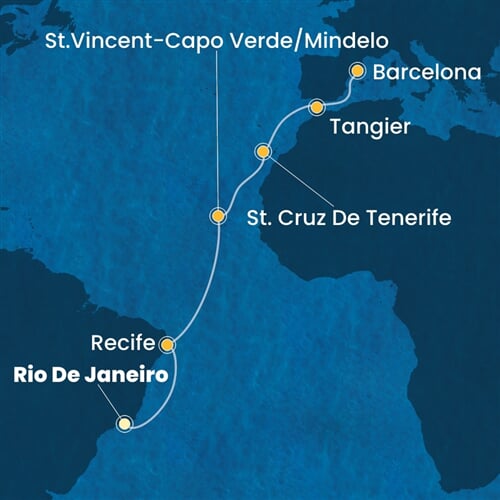 Trasa plavby CFA-RIO15A0A