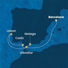 Costa Pacifica - Španělsko, Velká Británie, Portugalsko (z Barcelony)