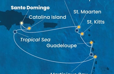Costa Fascinosa - Dominikán.rep., Nizozemské Antily (Santo Domingo)