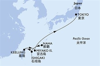MSC Bellissima - Japonsko, Tchajwan (Naha)