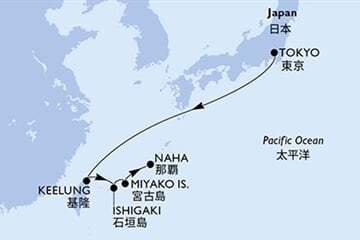 MSC BELLISSIMA - Japonsko, Tchajwan (z Tokia)