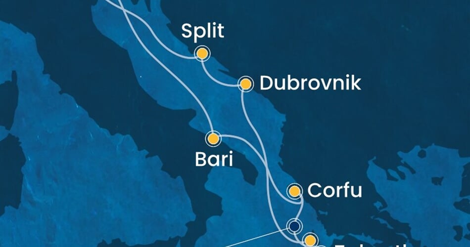 Trasa plavby CDE-PMA07A21