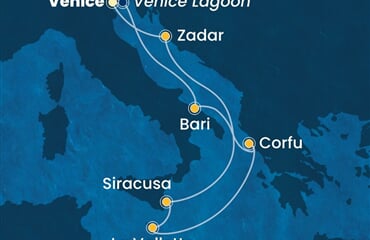 Costa Deliziosa - Itálie, Řecko, Malta, Chorvatsko (z Benátek)