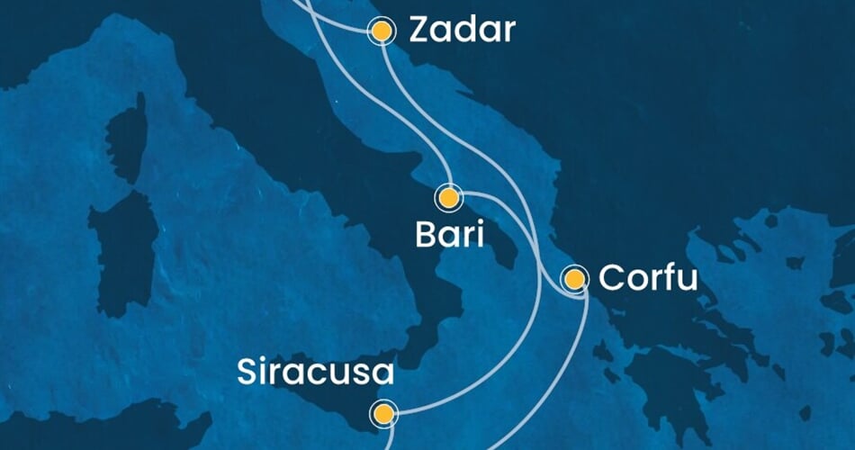 Trasa plavby CDE-PMA07A23