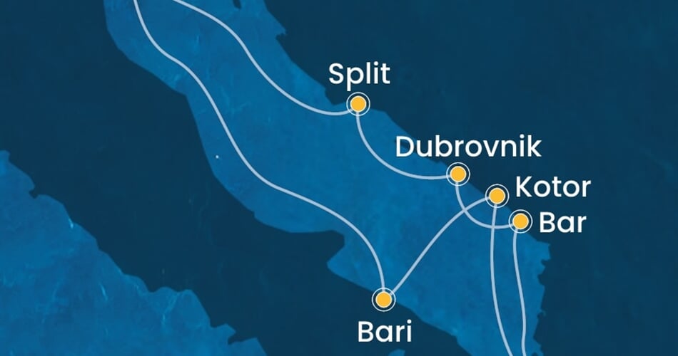 Trasa plavby CDE-PMA07A24