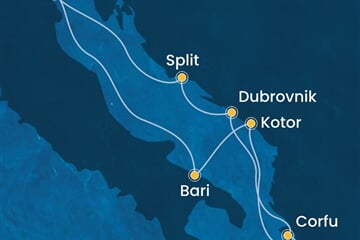 Costa Deliziosa - Itálie, Černá Hora, Řecko, Chorvatsko (z Benátek)