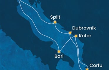 Costa Deliziosa - Itálie, Černá Hora, Řecko, Chorvatsko (z Benátek)