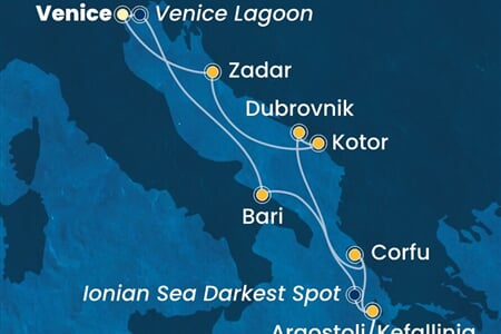 Costa Deliziosa - Itálie, Řecko, Černá Hora, Chorvatsko (z Benátek)