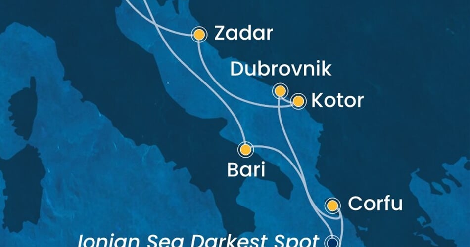 Trasa plavby CDE-PMA07A28