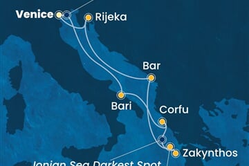 Costa Deliziosa - Itálie, Řecko, Černá Hora, Chorvatsko (z Benátek)