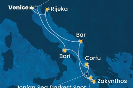 Costa Deliziosa - Itálie, Řecko, Černá Hora, Chorvatsko (z Benátek)