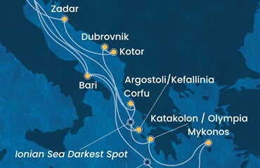Costa Deliziosa - Itálie, Řecko, Černá Hora, Chorvatsko (z Benátek)