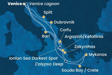 Costa Deliziosa - Itálie, Řecko, Chorvatsko (z Benátek)