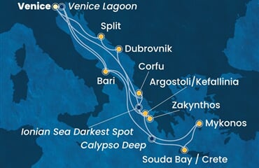 Costa Deliziosa - Itálie, Řecko, Chorvatsko (z Benátek)