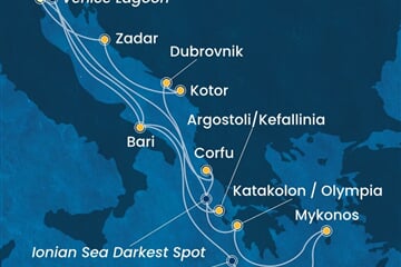 Costa Deliziosa - Itálie, Řecko, Černá Hora, Chorvatsko (z Benátek)