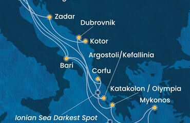 Costa Deliziosa - Itálie, Řecko, Černá Hora, Chorvatsko (z Benátek)
