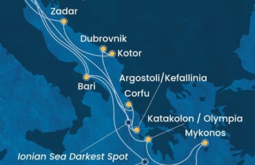 Costa Deliziosa - Itálie, Řecko, Černá Hora, Chorvatsko (z Benátek)