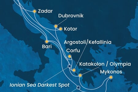 Costa Deliziosa - Itálie, Řecko, Černá Hora, Chorvatsko (z Benátek)