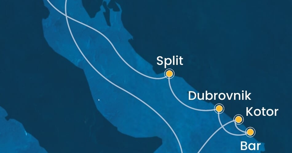Trasa plavby CDE-TRS07A0R