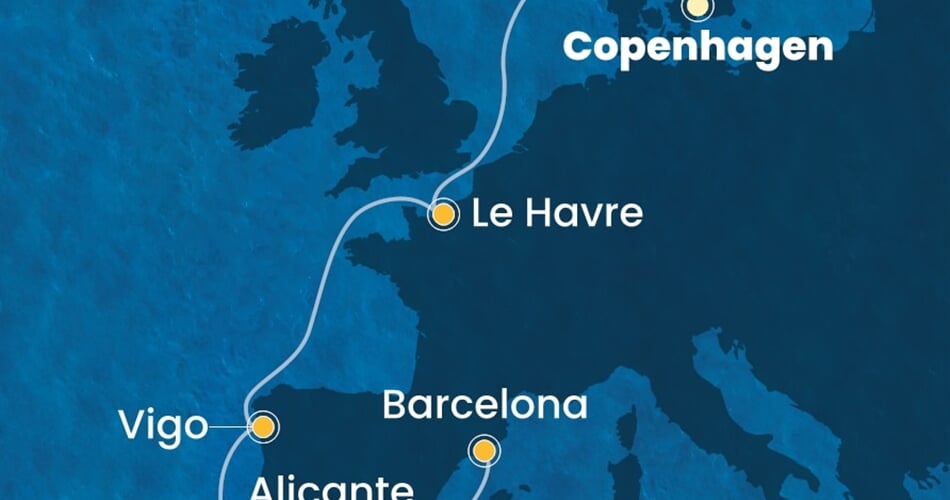 Trasa plavby CDI-CPH09A04