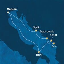 Costa Deliziosa - Itálie, Černá Hora, Chorvatsko (z Benátek)