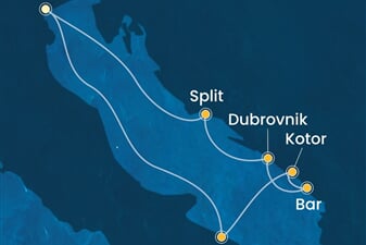 Costa Deliziosa - Itálie, Černá Hora, Chorvatsko (z Benátek)