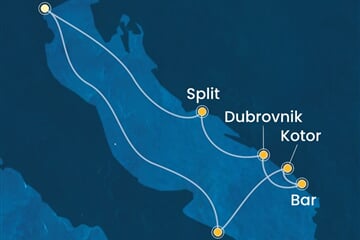 Costa Deliziosa - Itálie, Černá Hora, Chorvatsko (z Benátek)